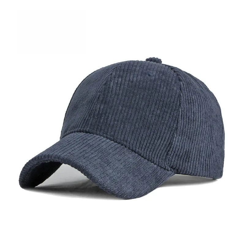 Casquette de Baseball en Velours Côtelé – Style Unisexe pour Hommes et Femmes 12 Avec une texture côtelée, la Casquette de Baseball en Velours Côtelé – Style Unisexe pour Hommes et Femmes bleue a une visière incurvée et un bouton supérieur, offrant un look classique pour nimporte quelle tenue.