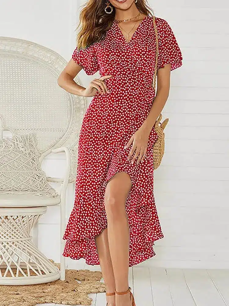 robe-longue-decontractee-style-boho-imprime-floral
