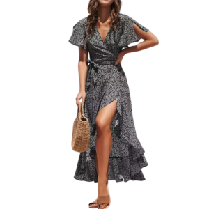 Robe Longue Décontractée - Style Boho et Imprimé Floral2