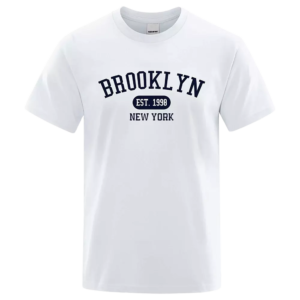 T-shirt Brooklyn Est. – Style New York à Lettres – Unisexe 2